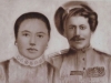 Казак Воробьев Андрей Иванович (их сын) 1892 г.р. с женой Александрой Васильевной
