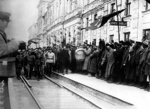 Встреча М.И. Калинина на вокзале Оренбурга, 19 сентября 1919 года