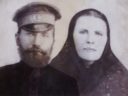 Казак Воробьев Иван Иванович с женой Домной.