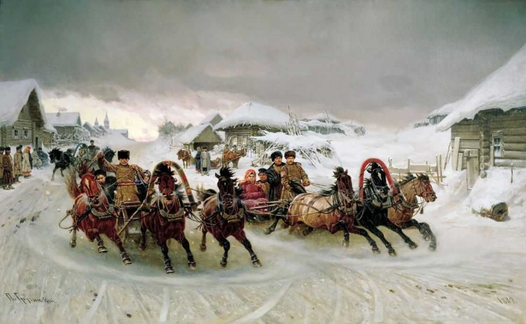 Петр Николаевич Грузинский "Масленица" 1889 г.