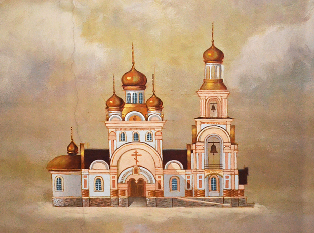 Так будет выглядеть храм иконы Казанской Божией Матери, располагающемся в поселке Бёрды