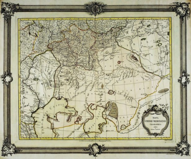 Карта оренбургской губернии 1772 года