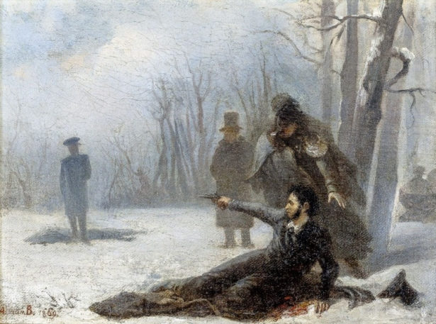 Волков Адриан Маркович (1827-1873) Дуэль Александра Пушкина с Жоржем Дантесом. 1869 г.