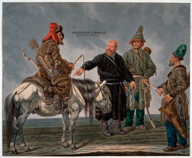 Гесс Карл Адольф Генрих (1769 – 1849): Усман Гумиров, командир 11 башкирского полка и брат его Абдул. 1813 год.