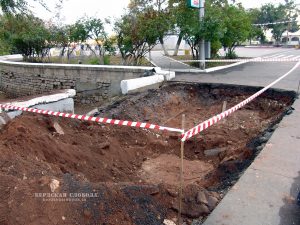 Восстановление Елизаветинских ворот, 17 октября 2007 года