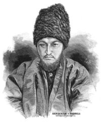 Сеид Мухамед Рахим Хивинский хан, с фотографии грав. Б. Пиц, Источник: "НИВА", 1873 год