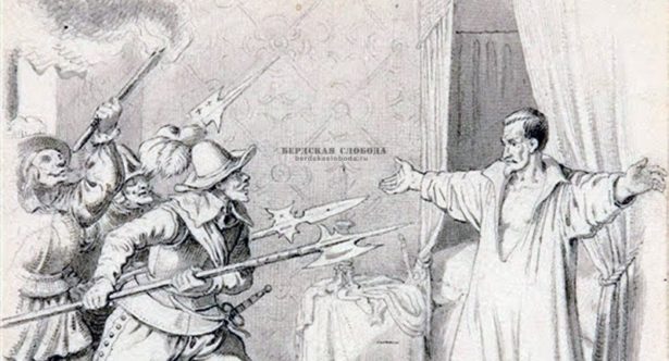 Адриан Людвиг Рихтер, Убийство Валленштейна, 1840 год
