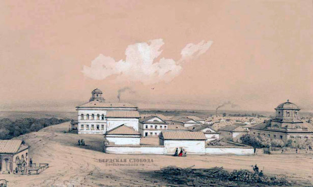 Чернышев Алексей Филиппович (1824 - 1863). «Генерал-губернаторский дом на набережной Оренбурга».