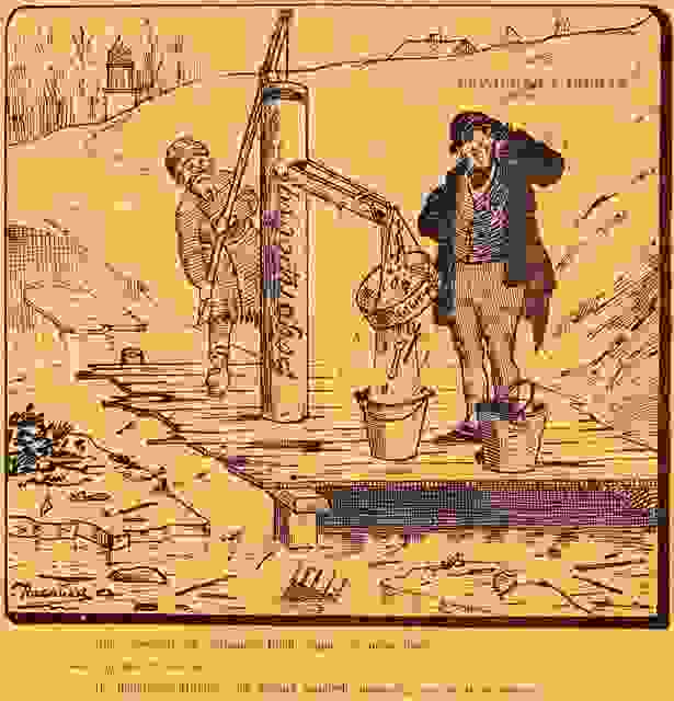 Иллюстрация из журнала "Кобылка", 1906 №6, 11 марта