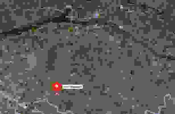 Село Трудовое (бывший форпост Мертвецовский) на спутниковой карте