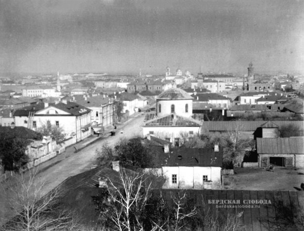 Оренбург, вид на город с бельведера губернаторского дома, конец XIX века