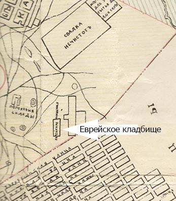 Фрагмент плана Оренбурга, 1895 год.