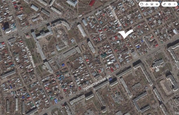 Фрагмент Яндекс-карты Оренбурга
