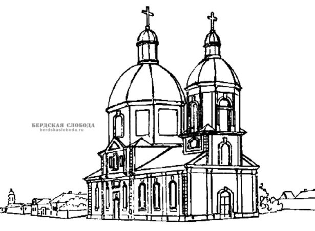 Петропавловская церковь, вид до 1786 года