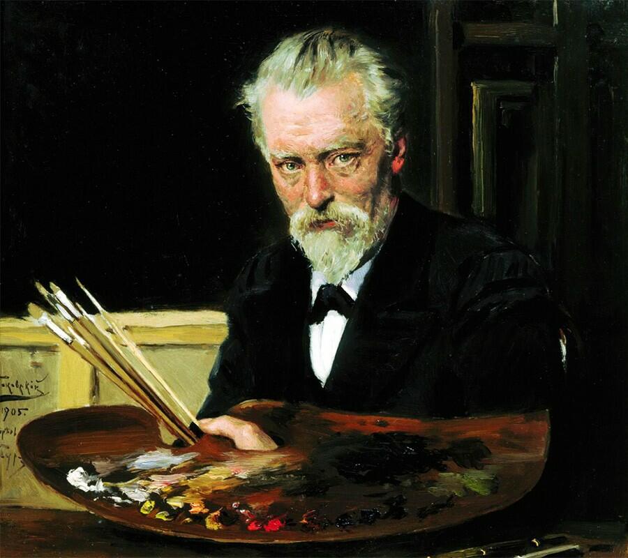 В.Е. Маковский автопортрет, 1905 г.