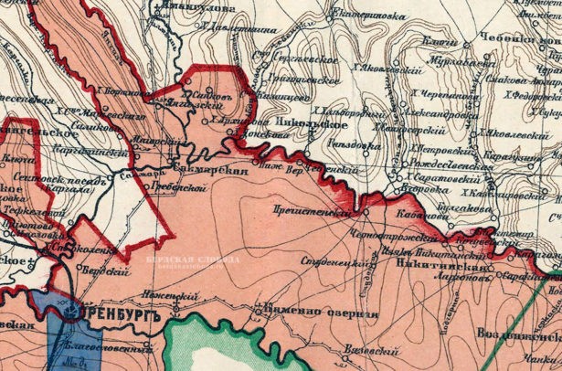 Гнездовка на фрагменте карты 1905 года.