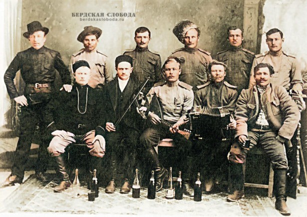 Казаки поселка Благословенского станицы Оренбургской, 6-ой Оренбургский казачий полк.
