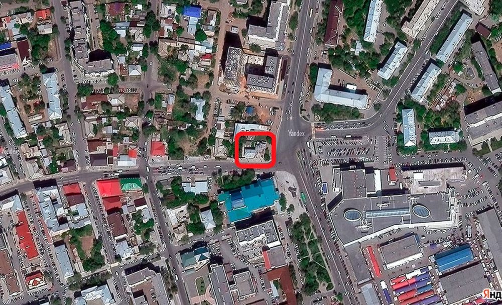 Расположение здания на Яндекс.Картах