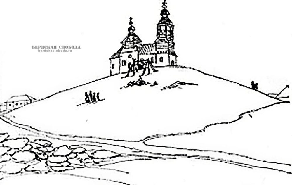Церковь Преображения Господня. Рисунок В.А. Жуковского. 1837 год.