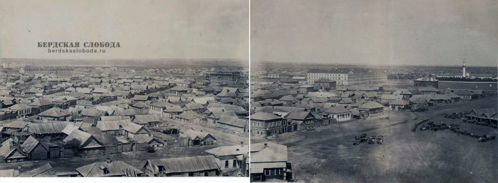 Фрагмент панорамы Оренбурга фотографа А. Бухгольца. 1875-1877 гг.