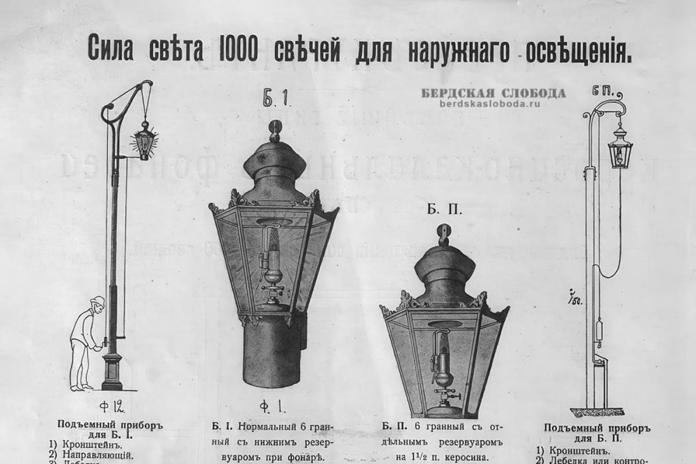 Подъемный механизм уличных фонарей