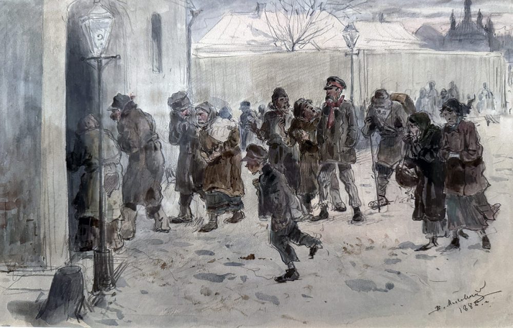 Владимир Маковский (1846-1920) «Ночлежники». 1886 год.